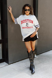 BOSTON UNIVERSITY TERRIERS A STEP AHEAD ICONIC OVERSIZED FASHION JERSEY