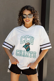 COASTAL CAROLINA CHANTICLEERS A STEP AHEAD ICONIC OVERSIZED FASHION JERSEY