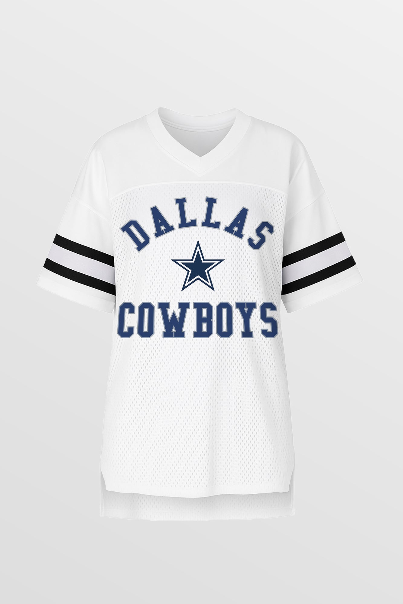DALLAS COWBOYS NEXT DOWN ICONIC OVERSIZED FASHION JERSEY BY RANDI MAHOMES