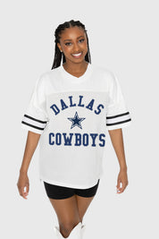 DALLAS COWBOYS NEXT DOWN ICONIC OVERSIZED FASHION JERSEY BY RANDI MAHOMES