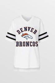 DENVER BRONCOS NEXT DOWN ICONIC OVERSIZED FASHION JERSEY BY RANDI MAHOMES