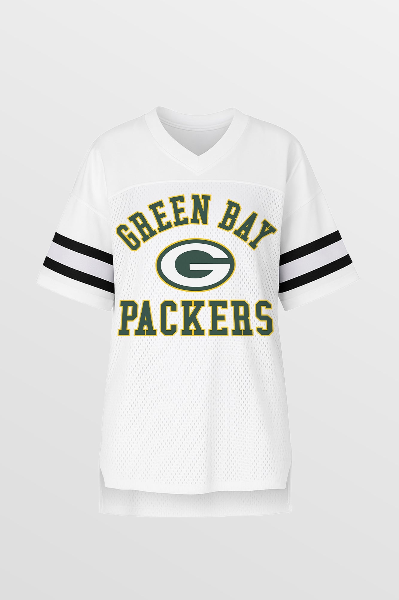 GREEN BAY PACKERS NEXT DOWN ICONIC OVERSIZED FASHION JERSEY BY RANDI MAHOMES