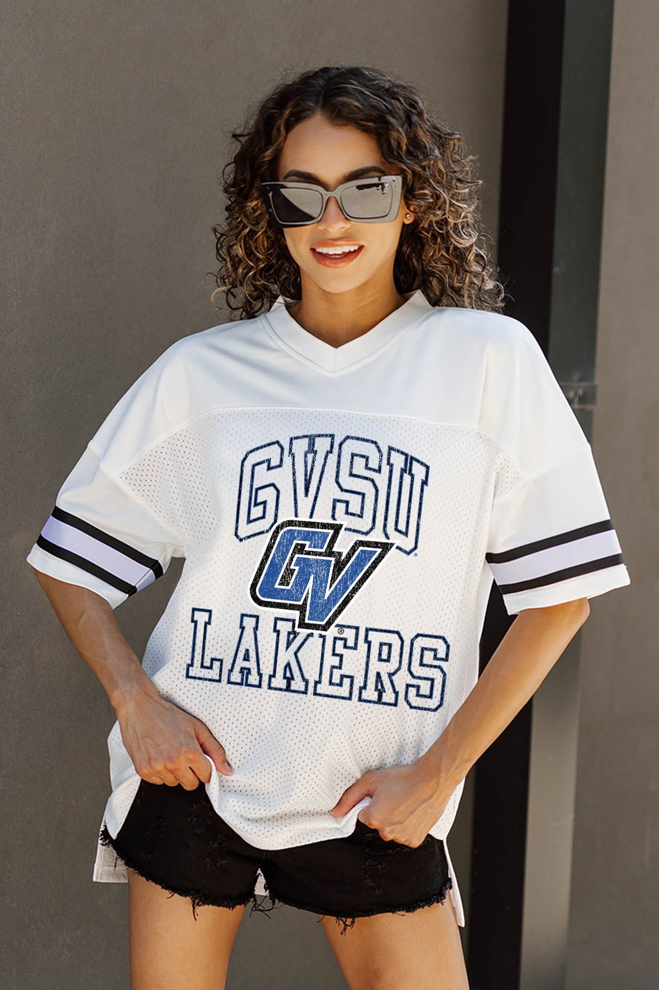 GRAND VALLEY LAKERS A STEP AHEAD ICONIC OVERSIZED FASHION JERSEY