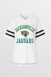 JACKSONVILLE JAGUARS NEXT DOWN ICONIC OVERSIZED FASHION JERSEY BY RANDI MAHOMES