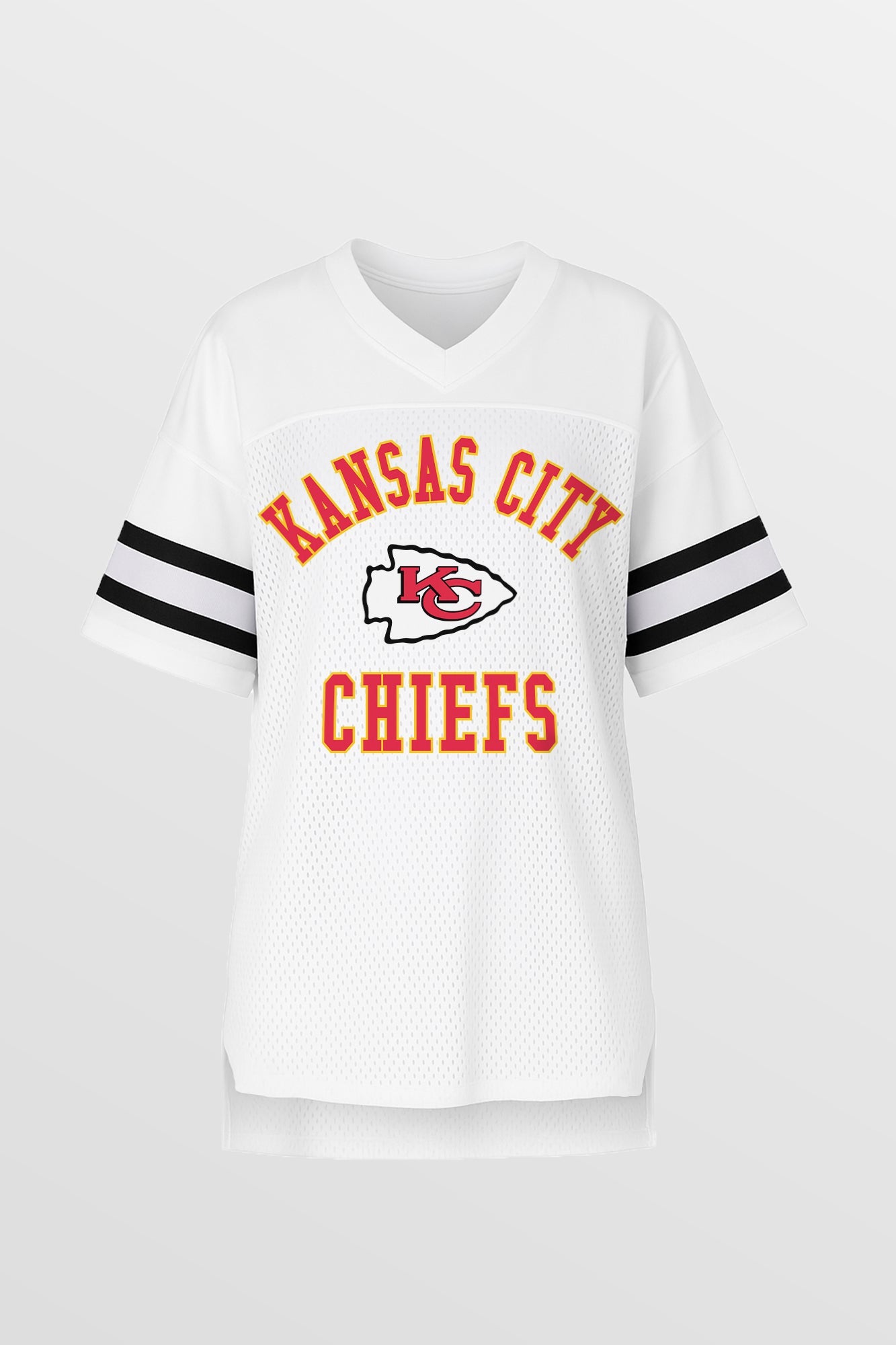 KANSAS CITY CHIEFS NEXT DOWN ICONIC OVERSIZED FASHION JERSEY BY RANDI MAHOMES