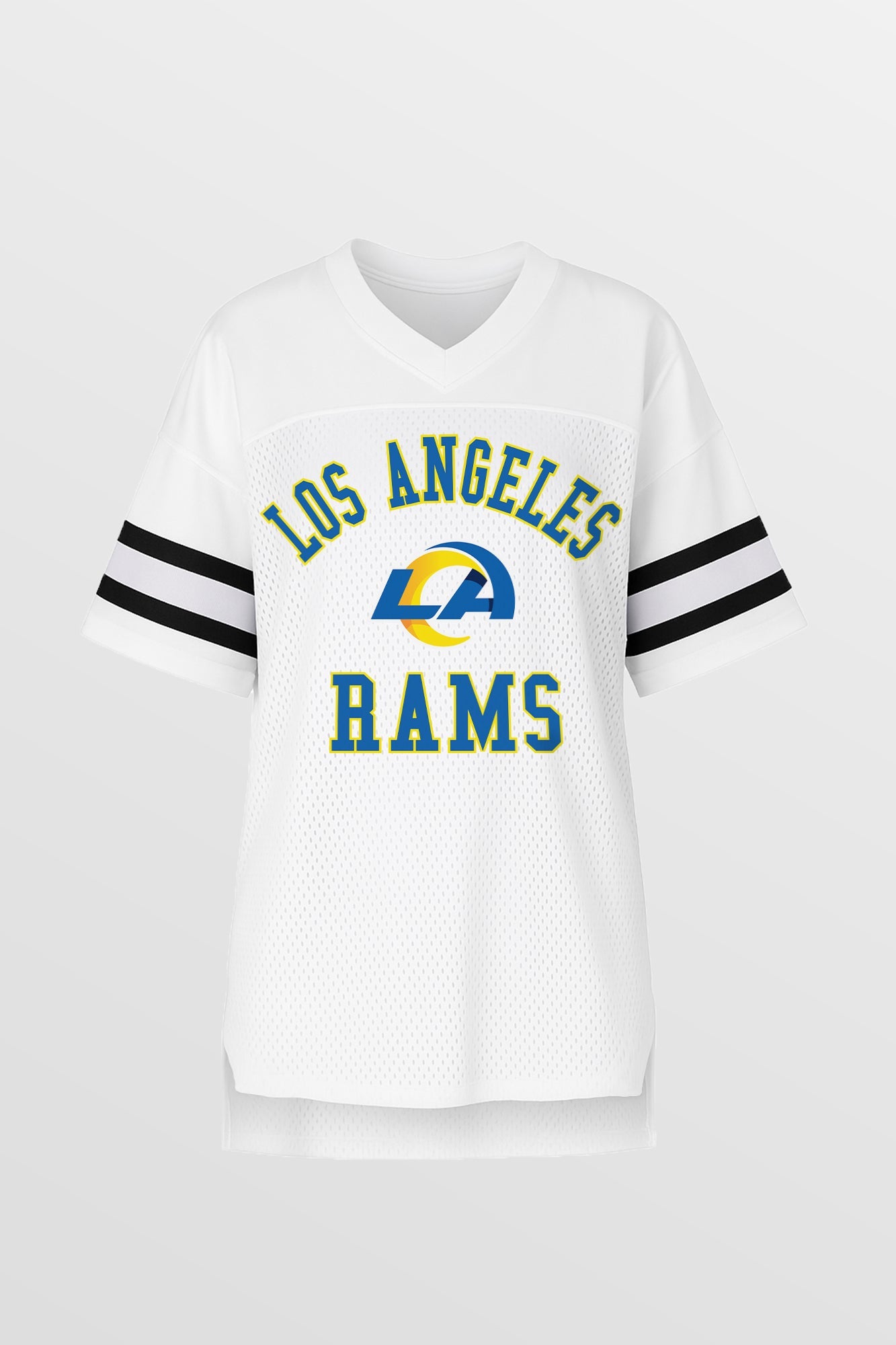 LOS ANGELES RAMS NEXT DOWN ICONIC OVERSIZED FASHION JERSEY BY RANDI MAHOMES