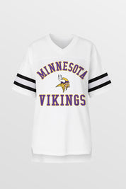 MINNESOTA VIKINGS NEXT DOWN ICONIC OVERSIZED FASHION JERSEY BY RANDI MAHOMES