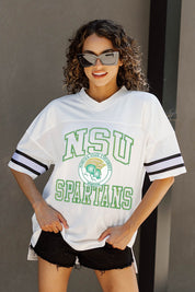 NORFOLK STATE SPARTANS A STEP AHEAD ICONIC OVERSIZED FASHION JERSEY