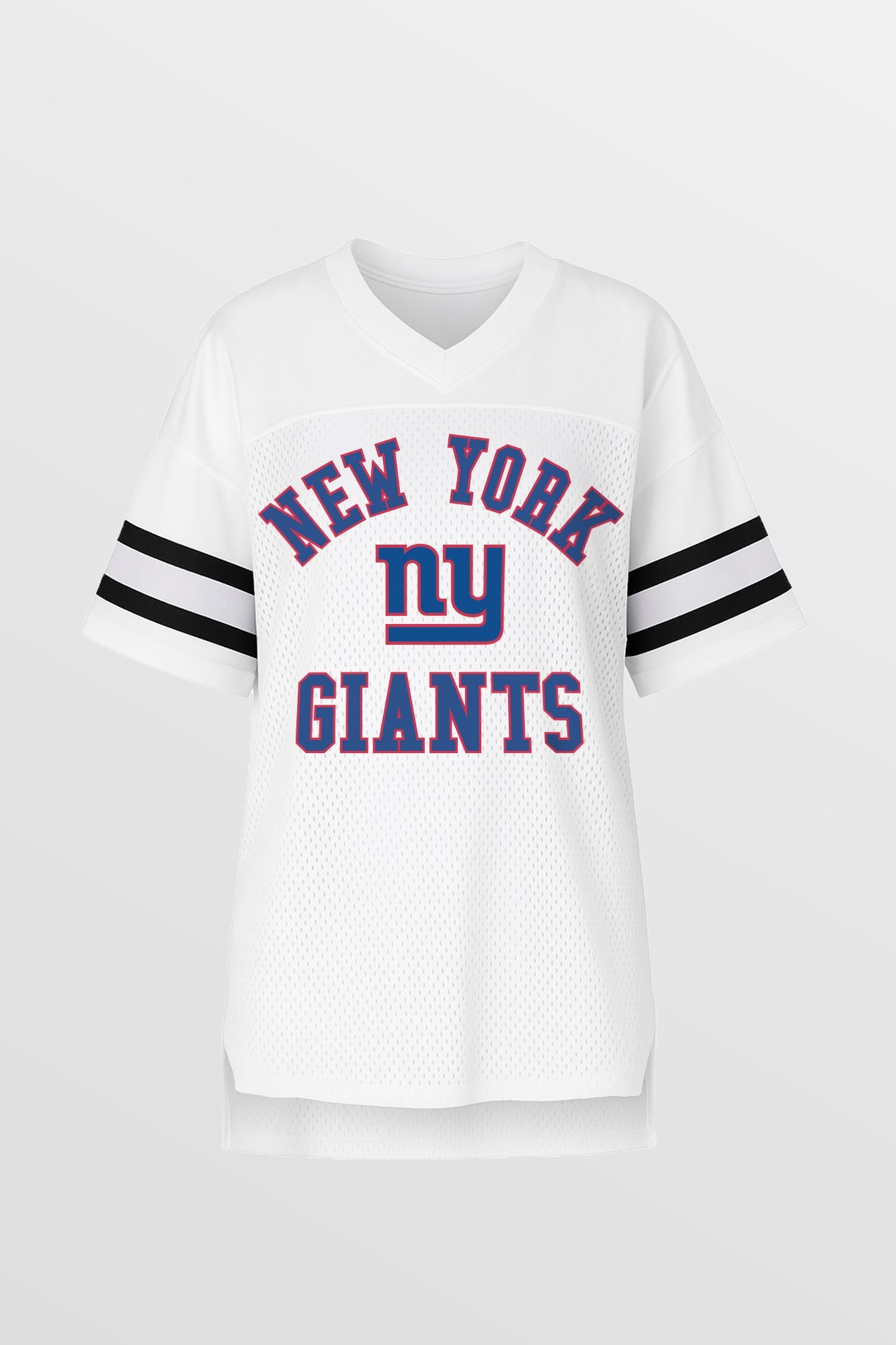 NEW YORK GIANTS NEXT DOWN ICONIC OVERSIZED FASHION JERSEY BY RANDI MAHOMES
