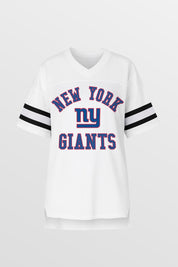 NEW YORK GIANTS NEXT DOWN ICONIC OVERSIZED FASHION JERSEY BY RANDI MAHOMES