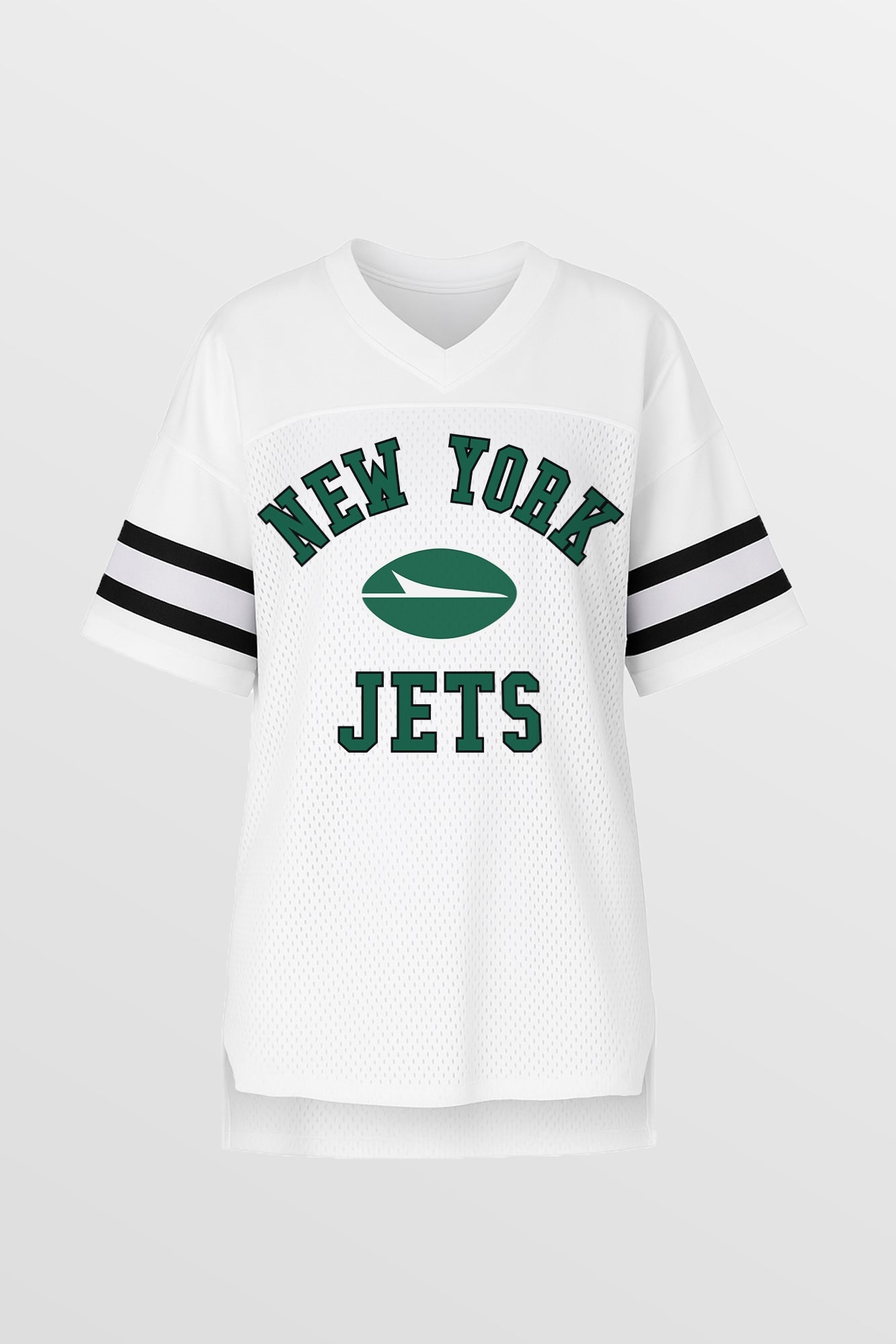 NEW YORK JETS NEXT DOWN ICONIC OVERSIZED FASHION JERSEY BY RANDI MAHOMES