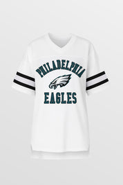PHILADELPHIA EAGLES NEXT DOWN ICONIC OVERSIZED FASHION JERSEY BY RANDI MAHOMES