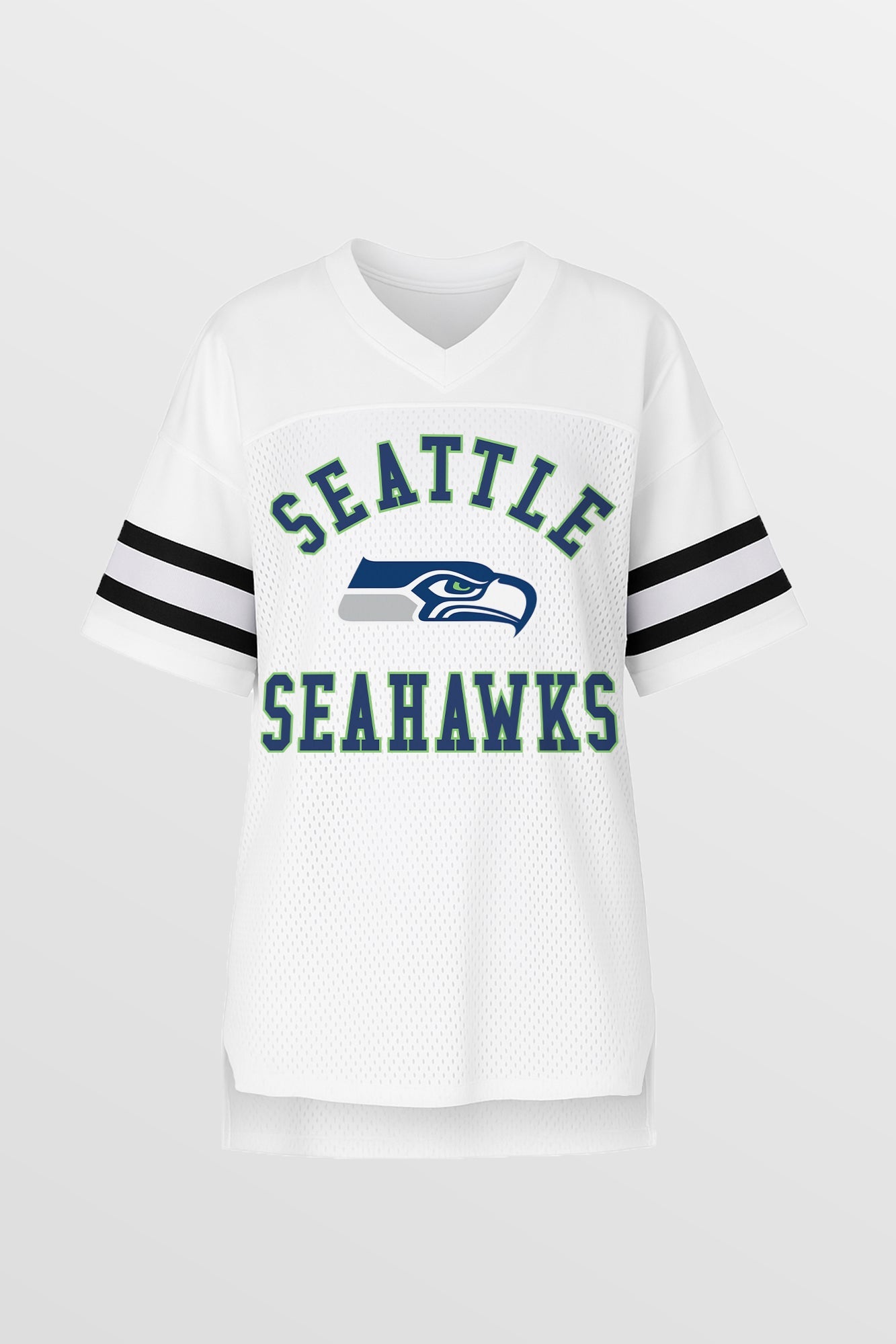 SEATTLE SEAHAWKS NEXT DOWN ICONIC OVERSIZED FASHION JERSEY BY RANDI MAHOMES