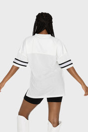 SEATTLE SEAHAWKS NEXT DOWN ICONIC OVERSIZED FASHION JERSEY BY RANDI MAHOMES