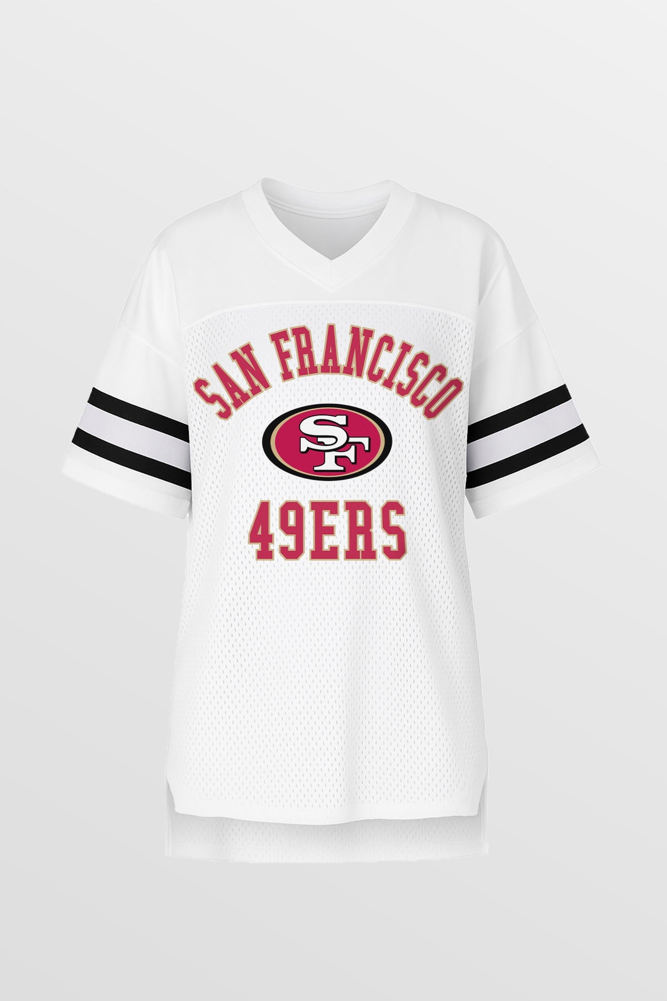 SAN FRANCISCO 49ERS NEXT DOWN ICONIC OVERSIZED FASHION JERSEY BY RANDI MAHOMES