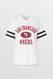 SAN FRANCISCO 49ERS NEXT DOWN ICONIC OVERSIZED FASHION JERSEY BY RANDI MAHOMES