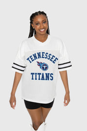 TENNESSEE TITANS NEXT DOWN ICONIC OVERSIZED FASHION JERSEY BY RANDI MAHOMES