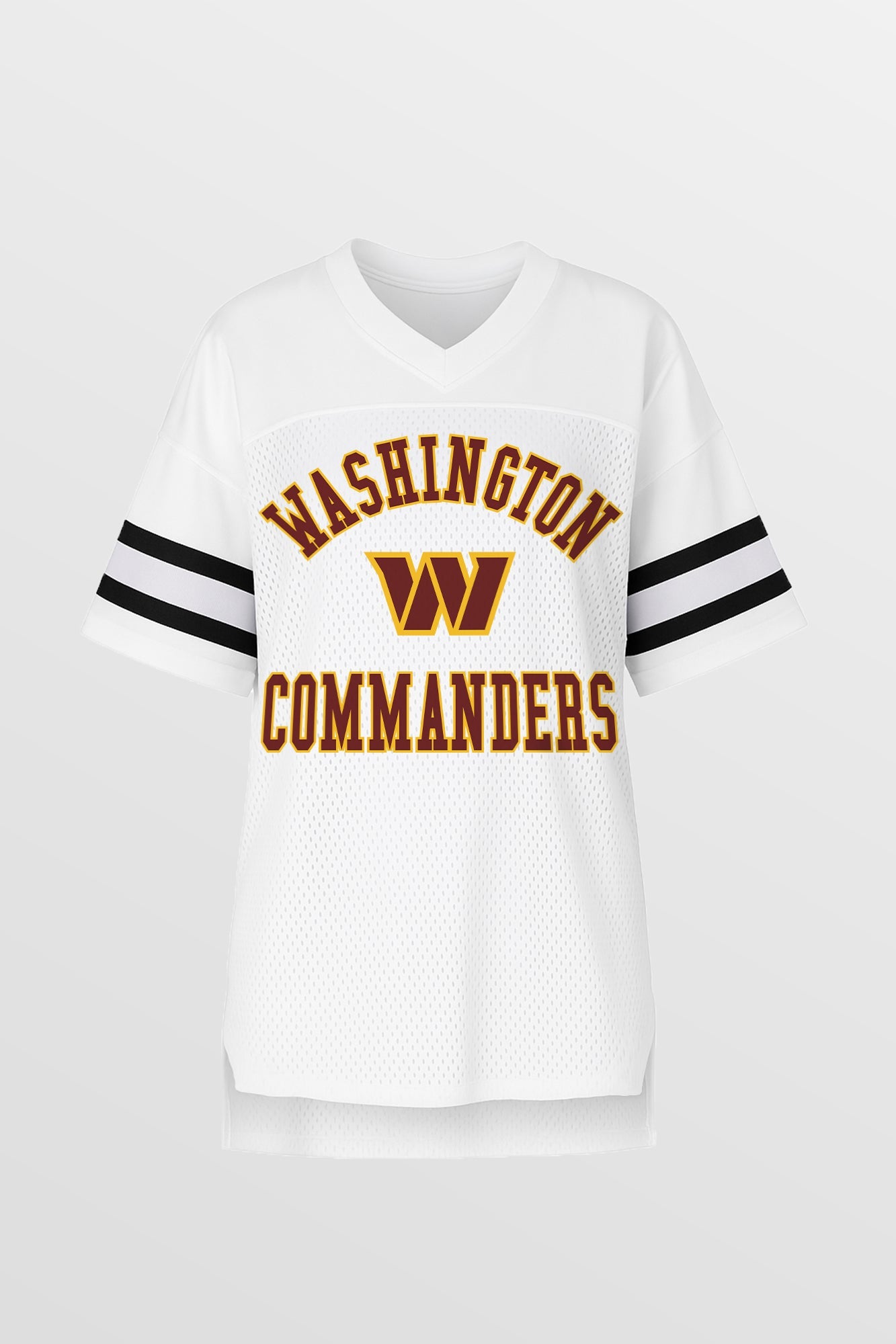 WASHINGTON COMMANDERS NEXT DOWN ICONIC OVERSIZED FASHION JERSEY BY RANDI MAHOMES