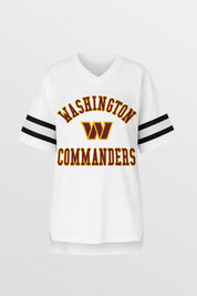 WASHINGTON COMMANDERS NEXT DOWN ICONIC OVERSIZED FASHION JERSEY BY RANDI MAHOMES