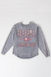 ALABAMA CRIMSON TIDE FINAL SCORE FADED WASH PULLOVER