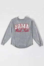ALABAMA CRIMSON TIDE ON THE HUNT FADED WASH PULLOVER