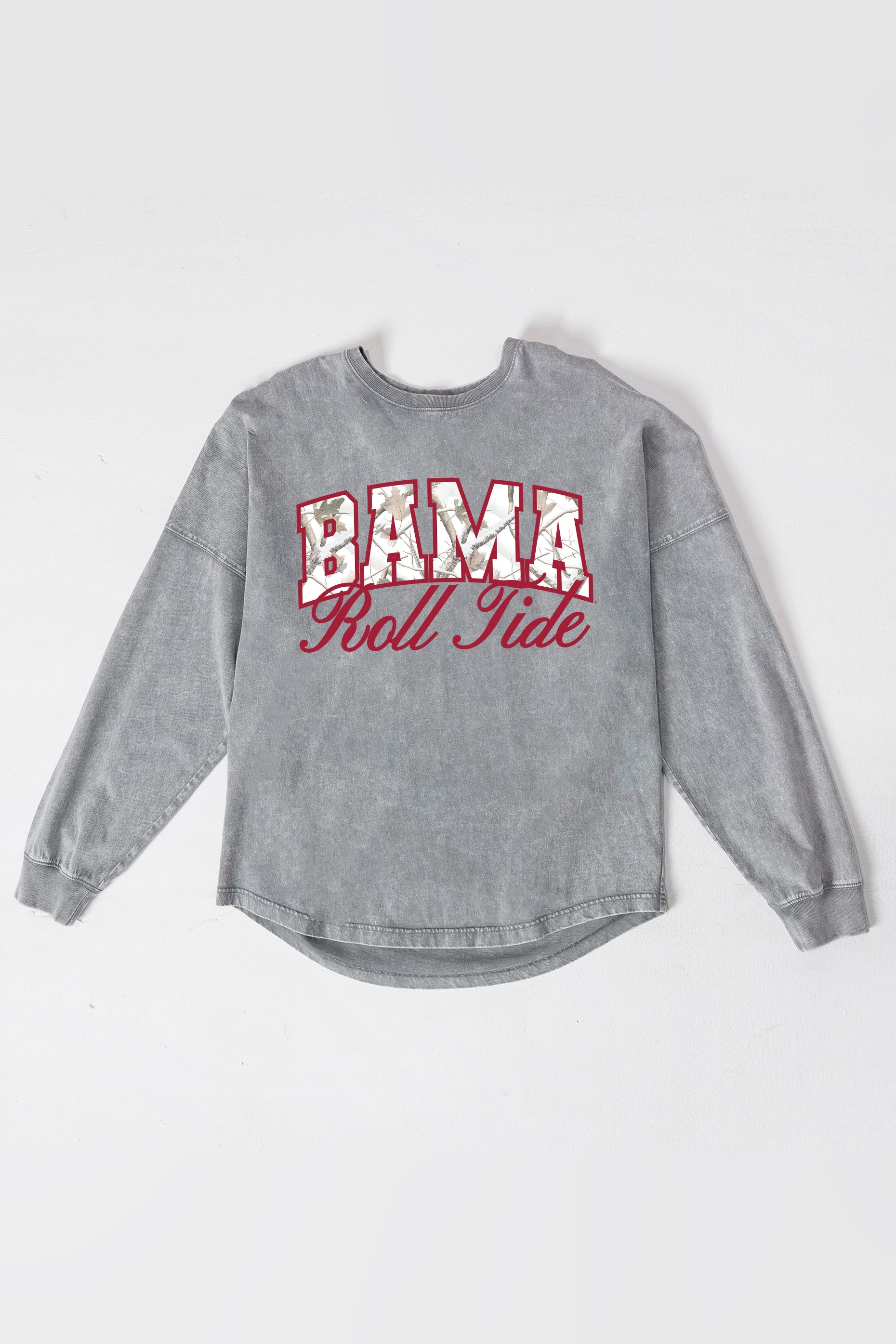 ALABAMA CRIMSON TIDE ON THE HUNT FADED WASH PULLOVER