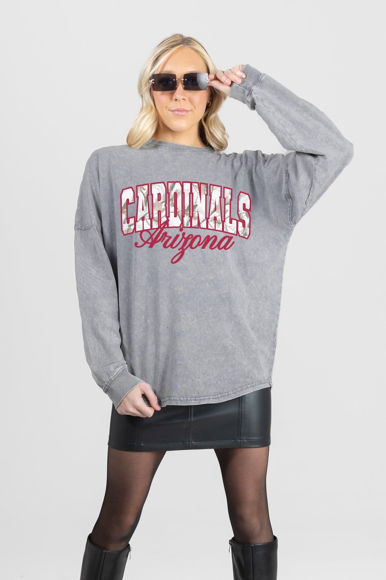 ARIZONA CARDINALS ON THE HUNT FADED WASH PULLOVER