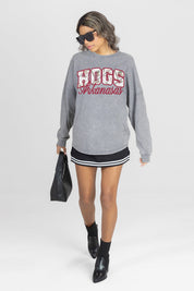 ARKANSAS RAZORBACKS ON THE HUNT FADED WASH PULLOVER