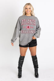 ATLANTA FALCONS FINAL SCORE FADED WASH PULLOVER