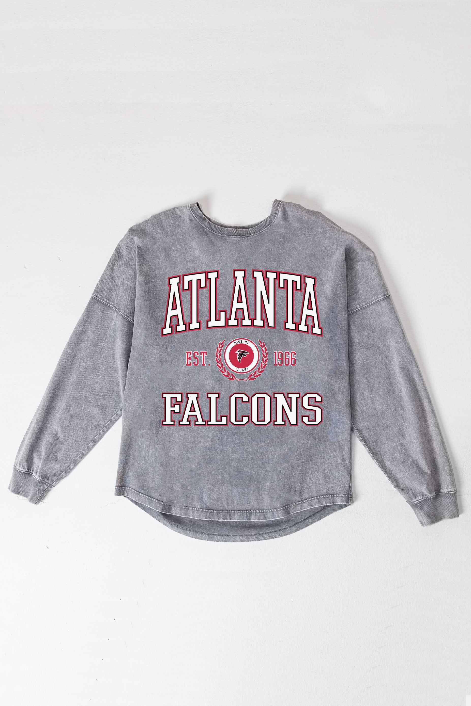 ATLANTA FALCONS FINAL SCORE FADED WASH PULLOVER