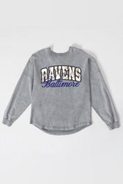 BALTIMORE RAVENS ON THE HUNT FADED WASH PULLOVER