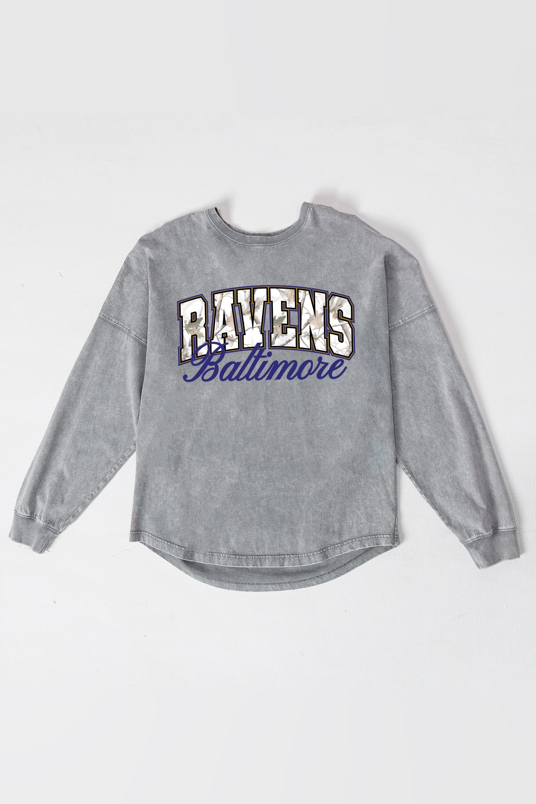 BALTIMORE RAVENS ON THE HUNT FADED WASH PULLOVER