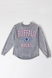 BUFFALO BILLS FINAL SCORE FADED WASH PULLOVER