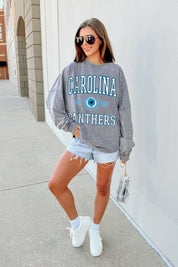 CAROLINA PANTHERS FINAL SCORE FADED WASH PULLOVER