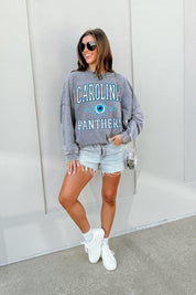 CAROLINA PANTHERS FINAL SCORE FADED WASH PULLOVER