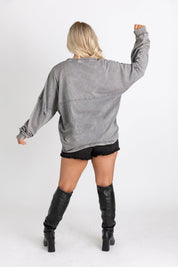 CAROLINA PANTHERS FINAL SCORE FADED WASH PULLOVER