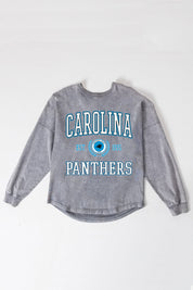 CAROLINA PANTHERS FINAL SCORE FADED WASH PULLOVER
