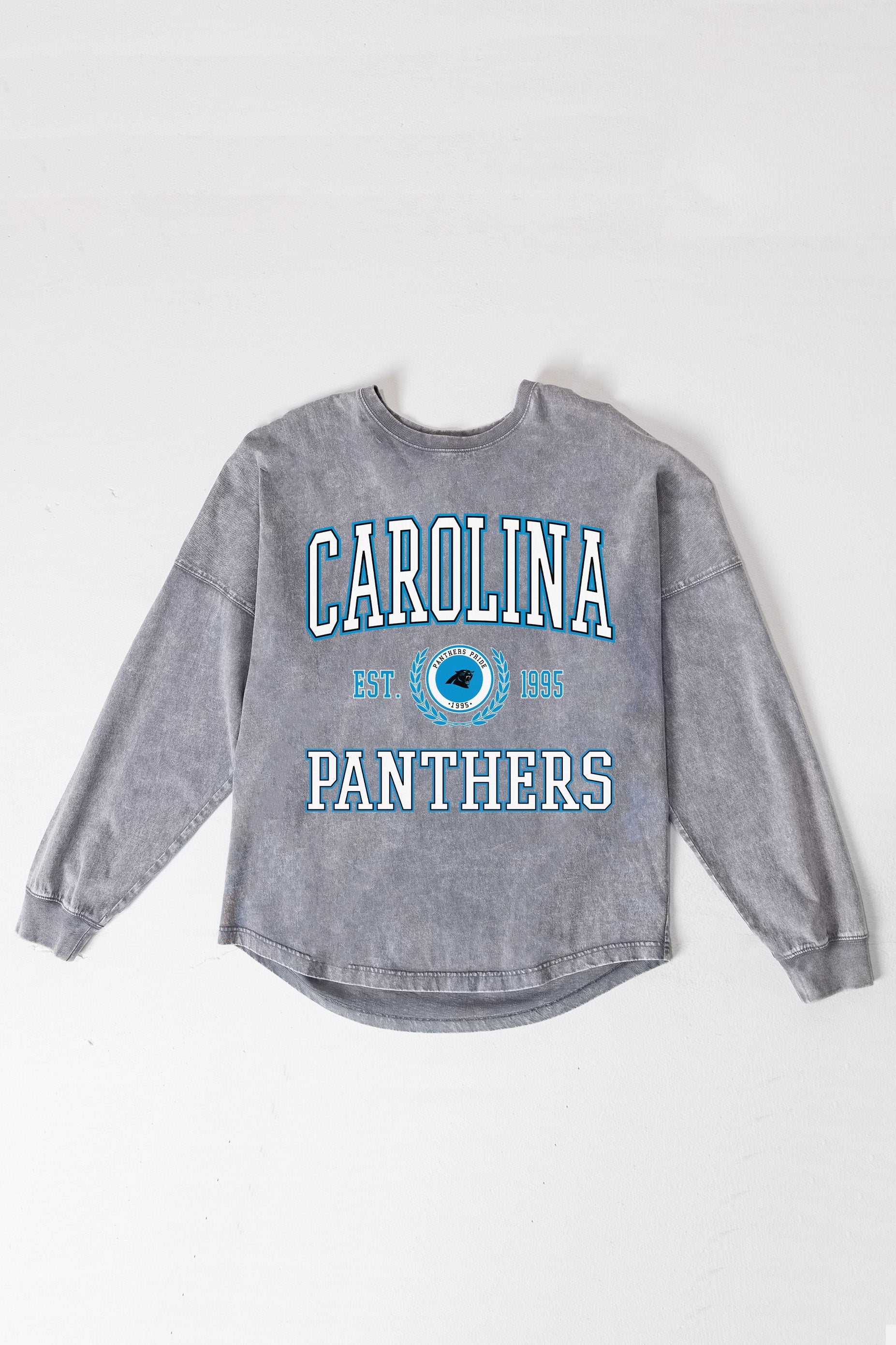 CAROLINA PANTHERS FINAL SCORE FADED WASH PULLOVER