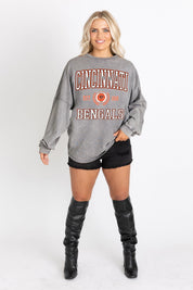 CINCINNATI BENGALS FINAL SCORE FADED WASH PULLOVER