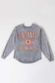 CINCINNATI BENGALS FINAL SCORE FADED WASH PULLOVER