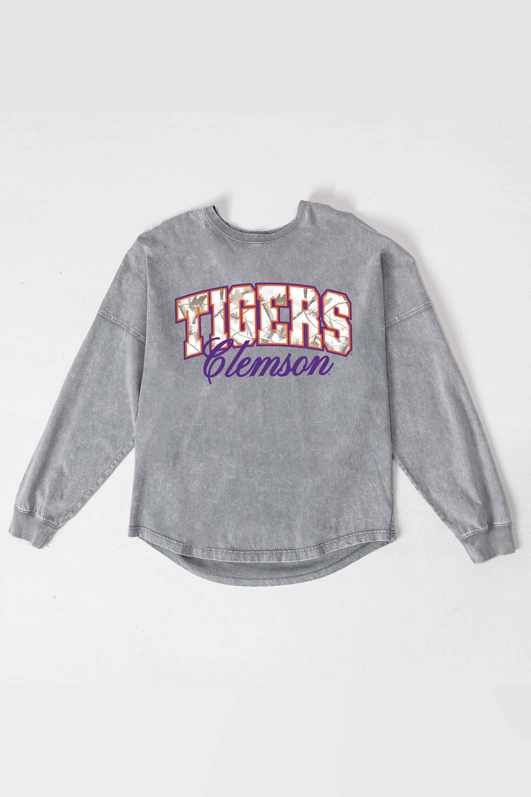CLEMSON TIGERS ON THE HUNT FADED WASH PULLOVER