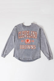 CLEVELAND BROWNS FINAL SCORE FADED WASH PULLOVER