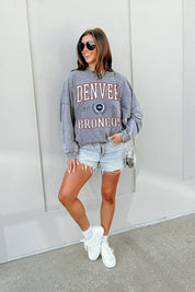 DENVER BRONCOS FINAL SCORE FADED WASH PULLOVER