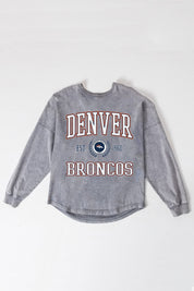 DENVER BRONCOS FINAL SCORE FADED WASH PULLOVER