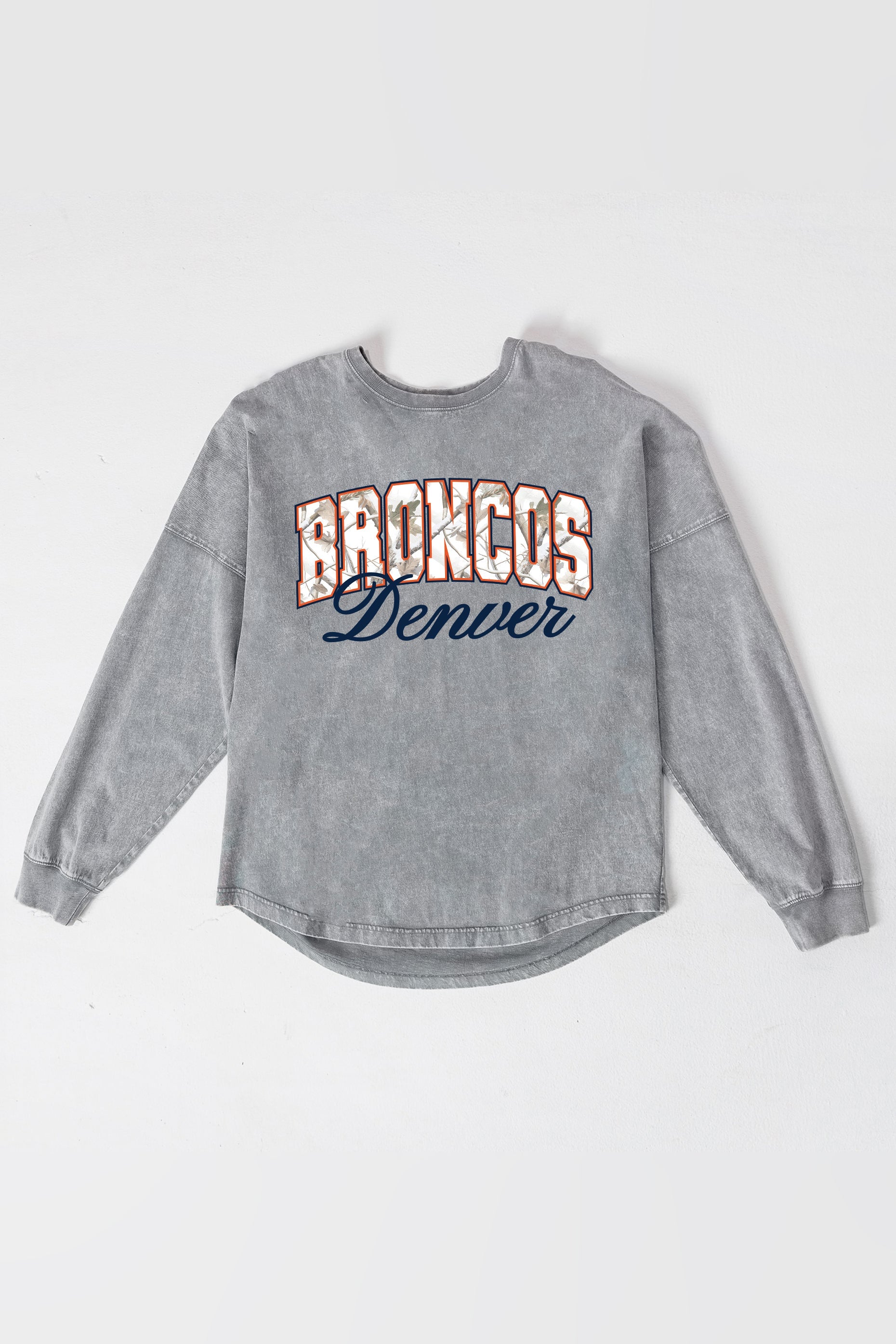 DENVER BRONCOS ON THE HUNT FADED WASH PULLOVER