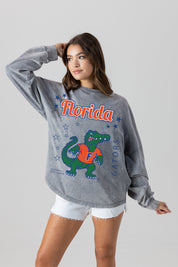 FLORIDA GATORS STARBOUND OVERSIZED LONG SLEEVE SNOW WASH TEE