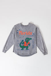 FLORIDA GATORS STARBOUND OVERSIZED LONG SLEEVE SNOW WASH TEE