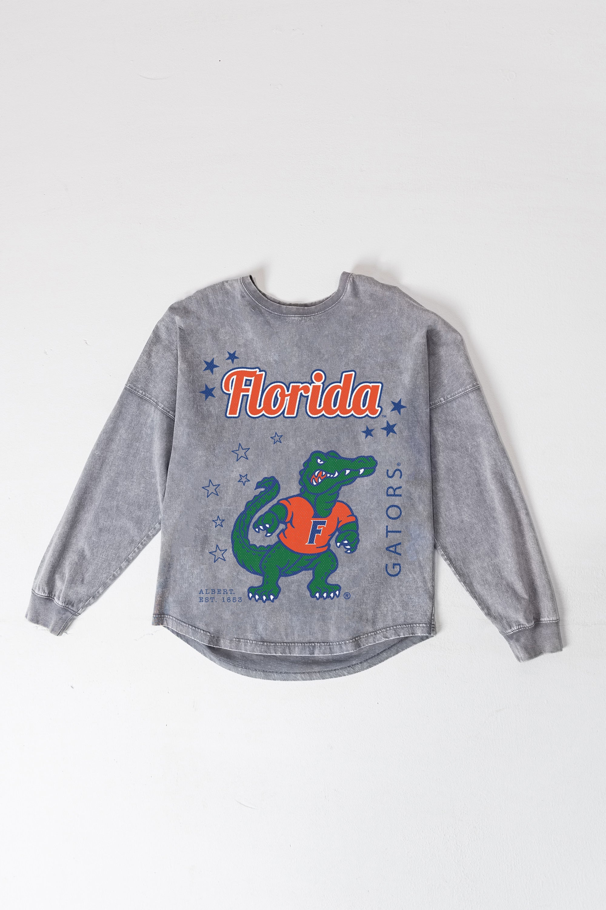FLORIDA GATORS STARBOUND OVERSIZED LONG SLEEVE SNOW WASH TEE