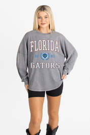 FLORIDA GATORS FINAL SCORE FADED WASH PULLOVER