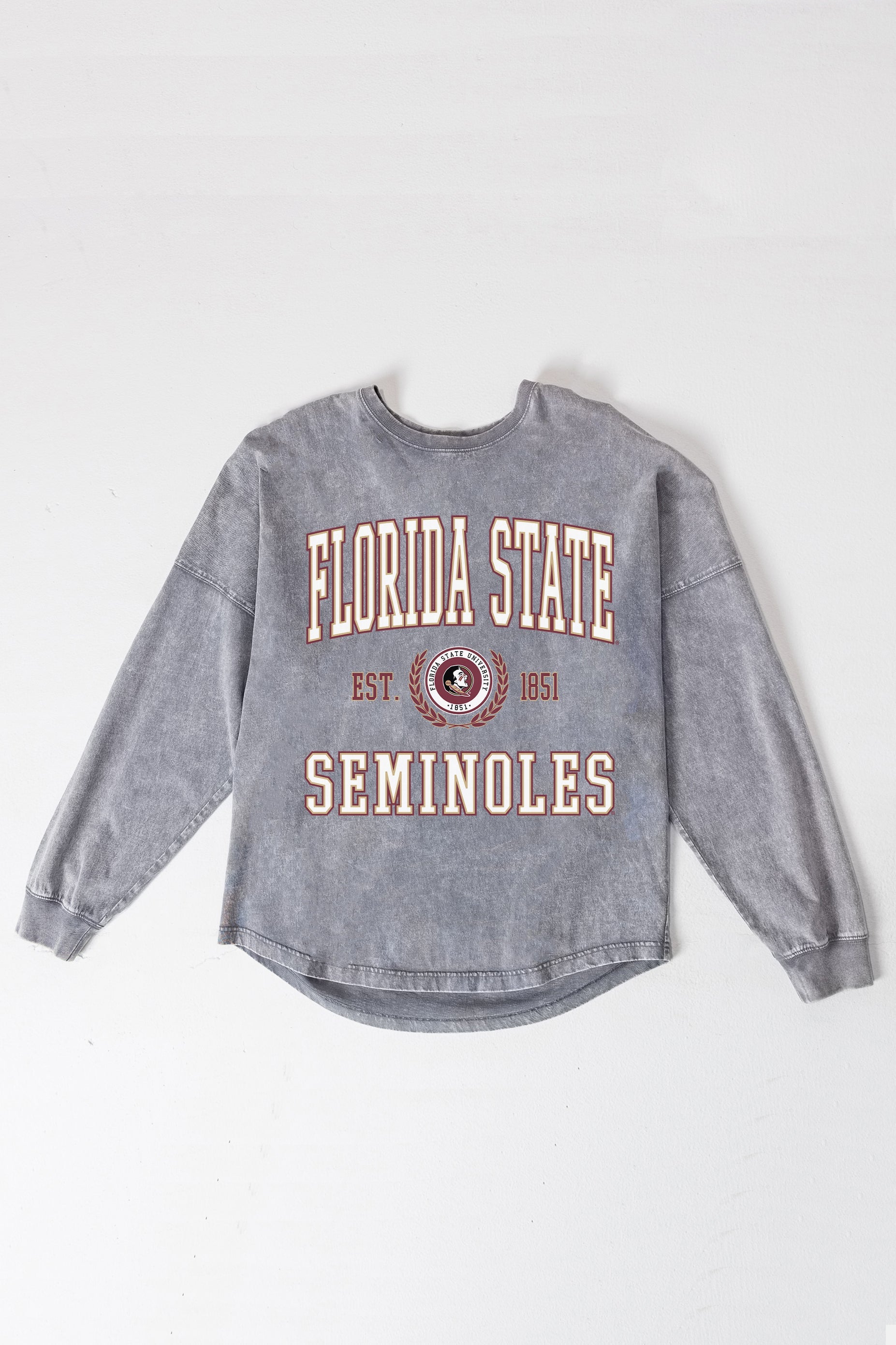 FLORIDA STATE SEMINOLES FINAL SCORE FADED WASH PULLOVER